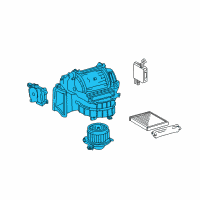 OEM Lexus ES350 Blower Assembly Diagram - 87130-48220