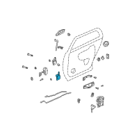 OEM 2000 Cadillac DeVille Upper Hinge Diagram - 25716657