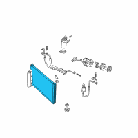 OEM Ford Mustang Condenser Diagram - 3R3Z-19712-AA