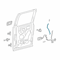 OEM 2007 Lincoln Mark LT Lock Rod Diagram - 4L3Z-1626460-AAA