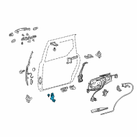 OEM 2004 Toyota Sienna Roller & Bracket Diagram - 68350-08020