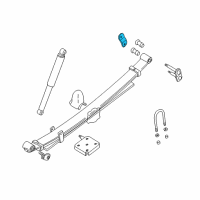 OEM 1993 Dodge Ram 50 Plate-Plate, Rear Suspension Spring Diagram - MB110496