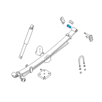 OEM 1989 Dodge Raider BUSHING-BUSHING, Rear Suspension SPRI Diagram - MB584530