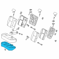 OEM 2018 Toyota Corolla iM Seat Cushion Diagram - 71503-12361