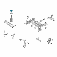 OEM 2013 Kia Sorento Pad-Rear Spring Lower Diagram - 553232B200