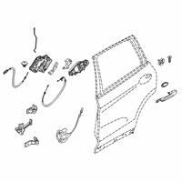 OEM 2020 BMW X7 OPERATING ROD, DOOR REAR LEF Diagram - 51-22-7-444-655