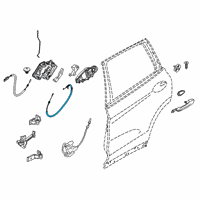 OEM 2020 BMW X7 BOWDEN CABLE, OUTSIDE DOOR H Diagram - 51-22-7-444-657