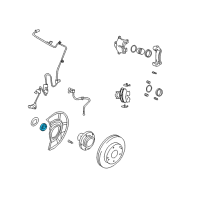 OEM Kia Spectra5 Front Wheel Hub Bearing (39X74X36X34) Diagram - 517202D100