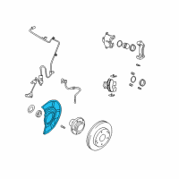 OEM 2006 Hyundai Tiburon Cover-Front Brake Disc Dust RH Diagram - 51756-2C100--DS