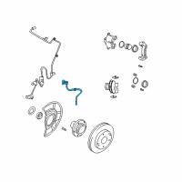 OEM 2005 Hyundai Tiburon Hose Assembly-Brake, RH Diagram - 58732-2C100