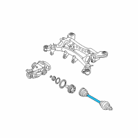 OEM 2010 BMW M3 Cv Axle Assembly Rear Left Diagram - 33-21-2-283-457