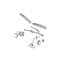 OEM 2001 Buick Park Avenue Washer Pump Diagram - 12463084