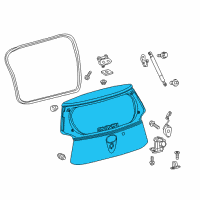 OEM 2013 Scion iQ Lift Gate Diagram - 67005-74020