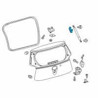 OEM 2012 Scion iQ Lift Cylinder Bracket Diagram - 68945-74010