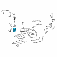 OEM 2020 Lexus LC500 Fuel Sub Tank No1 Diagram - 77131-11010