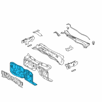 OEM 2018 Lexus IS350 Panel Sub-Assy, Dash Diagram - 55101-53260