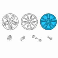 OEM BMW M8 DISK WHEEL, LIGHT ALLOY, IN Diagram - 36-11-8-089-563