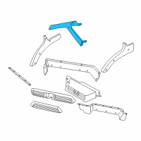 OEM 2000 Dodge Ram 3500 Van Molding-Windshield GARNISH Diagram - 5FA18RK5AG