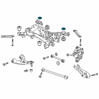 OEM 2020 Honda Ridgeline Rubber, RR.RR. Sub-Frame Stopper (Upper) Diagram - 50371-TZ5-A01
