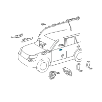 OEM 2019 Toyota 4Runner Rear Sensor Diagram - 89837-60020