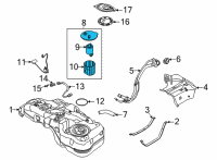 OEM 2021 Kia Seltos Fuel Pump Assembly Diagram - 31120Q5500