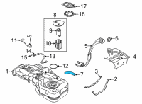 OEM 2022 Hyundai Kona Electric Hose-Fuel Filler Diagram - 31036-J9500