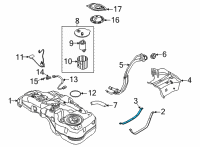 OEM 2021 Kia Seltos Band Assembly-Fuel Tank Diagram - 31210Q5000