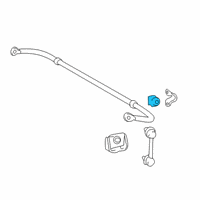 OEM Lexus RX450hL Bush, STABILIZER, RR Diagram - 48818-48130