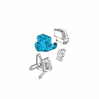 OEM 2010 Saturn Vue ABS Control Unit Diagram - 19301496