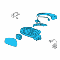 OEM Kia Stinger Mirror Assembly-Outside Diagram - 87610J5550DCH