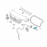 OEM Kia Outside Handel & Switch Assembly-Trunk Lid Diagram - 812602G000