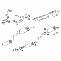 OEM 2018 Chevrolet Sonic Muffler & Pipe Insulator Diagram - 95017774