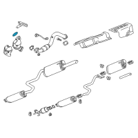 OEM Buick Converter & Pipe Seal Diagram - 55570704