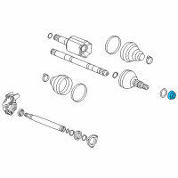 OEM 2018 Cadillac CTS Axle Assembly Nut Diagram - 11611687