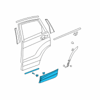 OEM 2022 Honda CR-V Garnish Assy., L. RR. Door (Lower) Diagram - 75333-TLC-A01