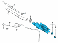 OEM 2022 Kia Carnival Motor & Linkage Assembly Diagram - 98700R0000