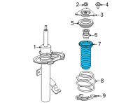 OEM 2022 Nissan Sentra Spacer-Seat, Rh Diagram - 54034-6LB0A