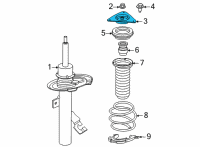 OEM 2021 Nissan Sentra INSULATOR Assembly-STRUT Mounting Diagram - 54320-6LB0A