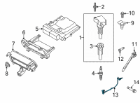 OEM 2017 Lincoln MKZ Knock Sensor Diagram - FT4Z-12A699-C