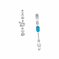 OEM 2013 Jeep Patriot Rear Coil Spring Diagram - 5105894AD