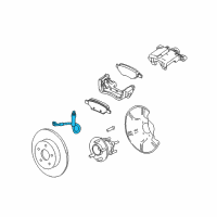 OEM Buick Terraza Brake Hose Diagram - 15899075