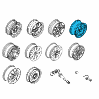 OEM 2012 Ford Fusion Wheel, Alloy Diagram - AE5Z-1007-B