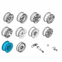 OEM 2010 Ford Fusion Wheel, Alloy Diagram - AE5Z-1007-A