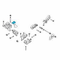 OEM Ford Taurus X Front Mount Support Diagram - 7T4Z-6K075-BA