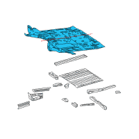 OEM 2009 Dodge Sprinter 2500 Panel-Floor Diagram - 68008207AA