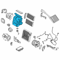 OEM BMW X2 Empty Housing For Heater/Air Condit.Unit Diagram - 64-11-6-827-060