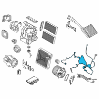 OEM 2020 BMW M235i xDrive Gran Coupe Heater/Air Conditioning Wiring Set Diagram - 64-11-9-304-024