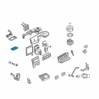 OEM 2002 Mercury Mountaineer Evaporator Core Seal Diagram - 1L2Z-18658-BB