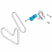 OEM Kia Stinger Tensioner Assembly Diagram - 252812CTA0