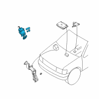 OEM 1996 Nissan Pathfinder ABS Pump And Motor Assembly Diagram - 476000W000